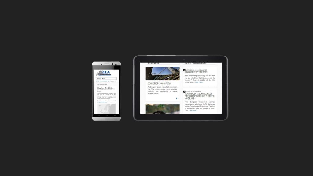 EEA Responsive website as designed and developed by Michiel Tramper