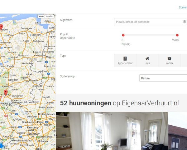 Eigenaarverhuurt.nl as designed and developed by Michiel Tramper