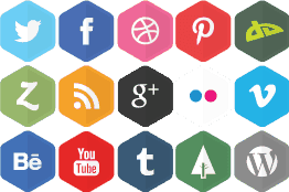 Social Icons Image Sprite to be used in Website Optimization