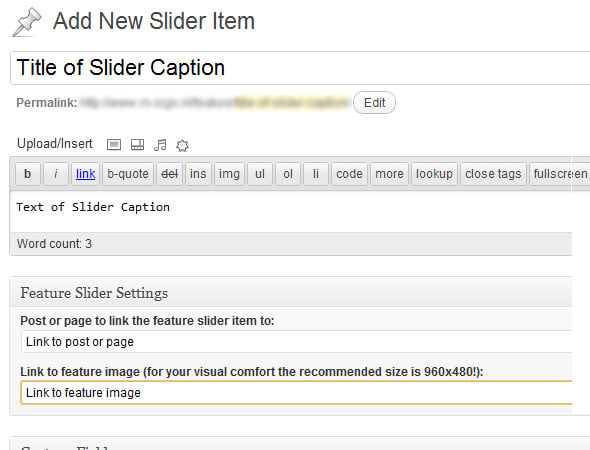 Wordpress Slider with custom Post Types